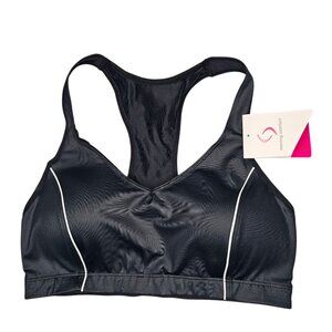 ⭐️Brooks Moving Comfort S Black Lightly Lined Sports Bra Racerback 32C 34C